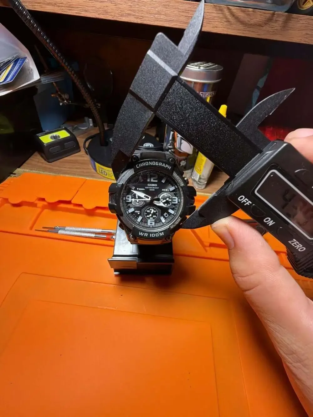 Casio Chronograph MCW-100H-1A3V Analog Black Resin Strap Watch